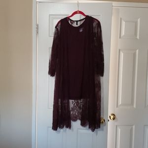 Lane Bryant, Two Piece, Wine Color Swing Tank and